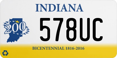 IN license plate 578UC