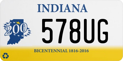 IN license plate 578UG