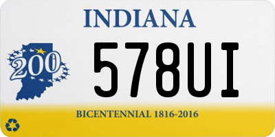 IN license plate 578UI