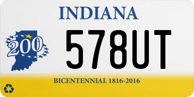 IN license plate 578UT