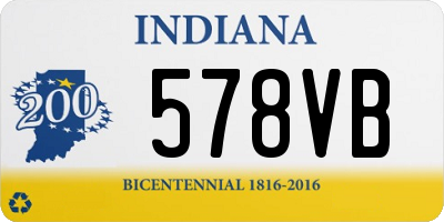 IN license plate 578VB