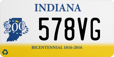 IN license plate 578VG