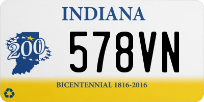 IN license plate 578VN