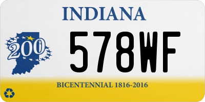 IN license plate 578WF