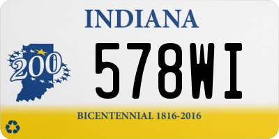 IN license plate 578WI