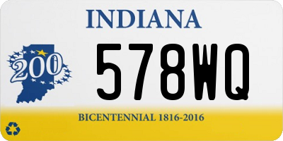 IN license plate 578WQ