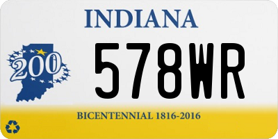 IN license plate 578WR