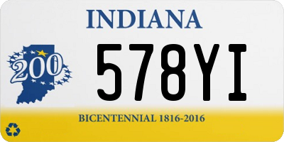 IN license plate 578YI