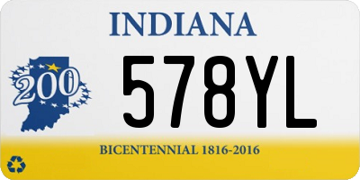 IN license plate 578YL