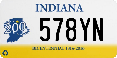 IN license plate 578YN