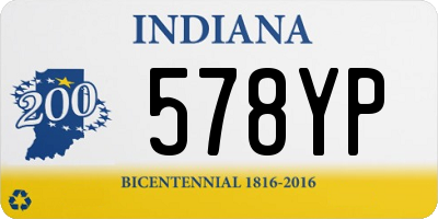 IN license plate 578YP