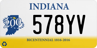 IN license plate 578YV