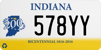 IN license plate 578YY