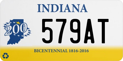 IN license plate 579AT