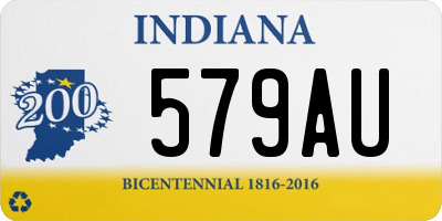 IN license plate 579AU