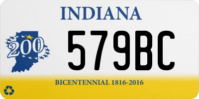 IN license plate 579BC