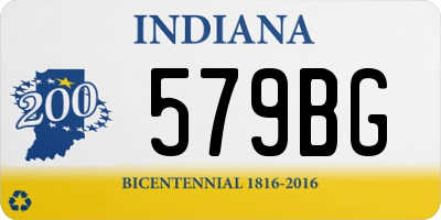 IN license plate 579BG