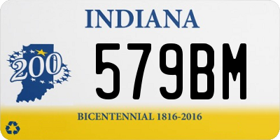 IN license plate 579BM