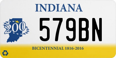 IN license plate 579BN