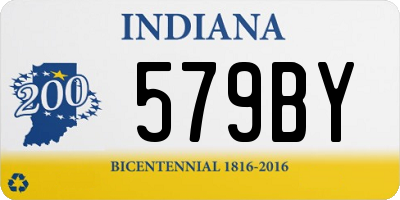 IN license plate 579BY