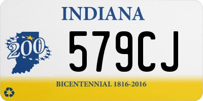 IN license plate 579CJ
