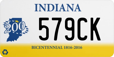 IN license plate 579CK