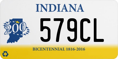 IN license plate 579CL