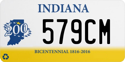 IN license plate 579CM