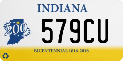 IN license plate 579CU