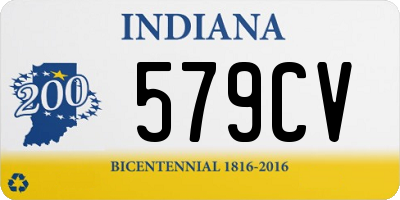 IN license plate 579CV