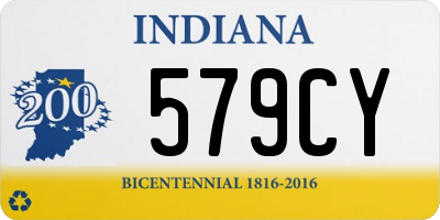 IN license plate 579CY