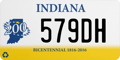 IN license plate 579DH