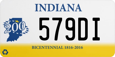 IN license plate 579DI