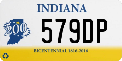 IN license plate 579DP