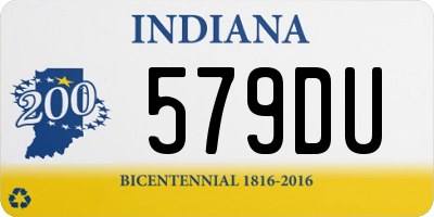 IN license plate 579DU