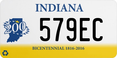 IN license plate 579EC