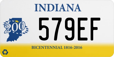 IN license plate 579EF