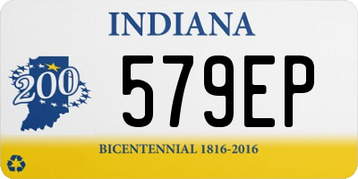 IN license plate 579EP