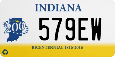 IN license plate 579EW