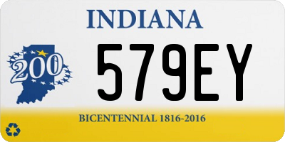 IN license plate 579EY