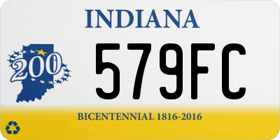 IN license plate 579FC