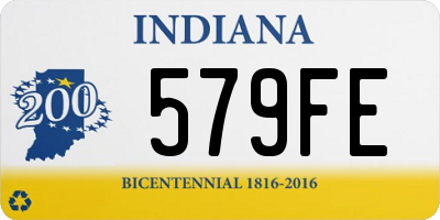 IN license plate 579FE