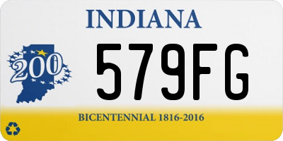 IN license plate 579FG