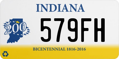 IN license plate 579FH