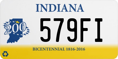 IN license plate 579FI