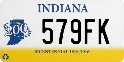 IN license plate 579FK