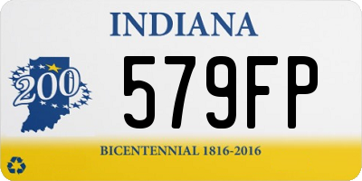 IN license plate 579FP