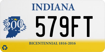 IN license plate 579FT