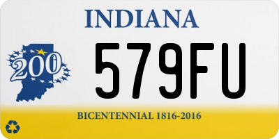 IN license plate 579FU