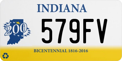 IN license plate 579FV